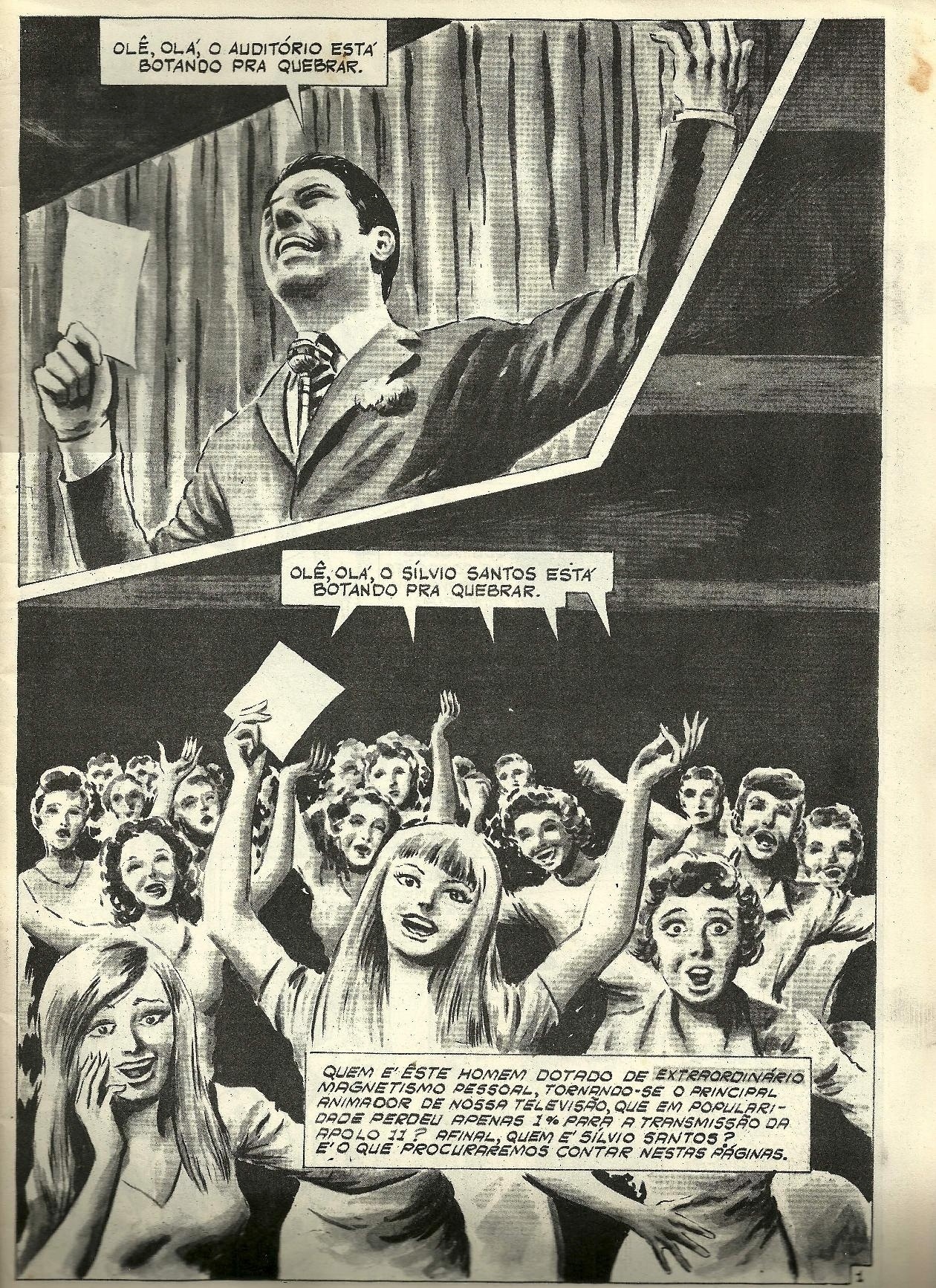 Imagem da HQ "Sílvio Santos: Vida, Luta e Glória" - Divulgação