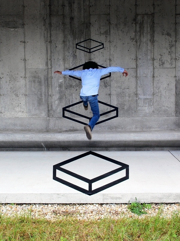 "Platform", instalação do artista de rua Aakash Nihalani no Parish Art Museum, em Nova York - Reprodução/eyescreamsunday.com