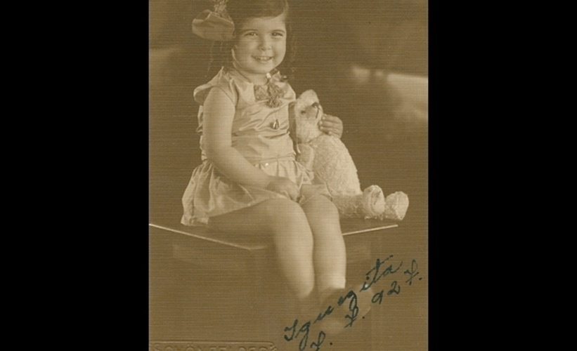 Foto de Inezita Barroso quando era criança (1927) - Reprodução/Cmais