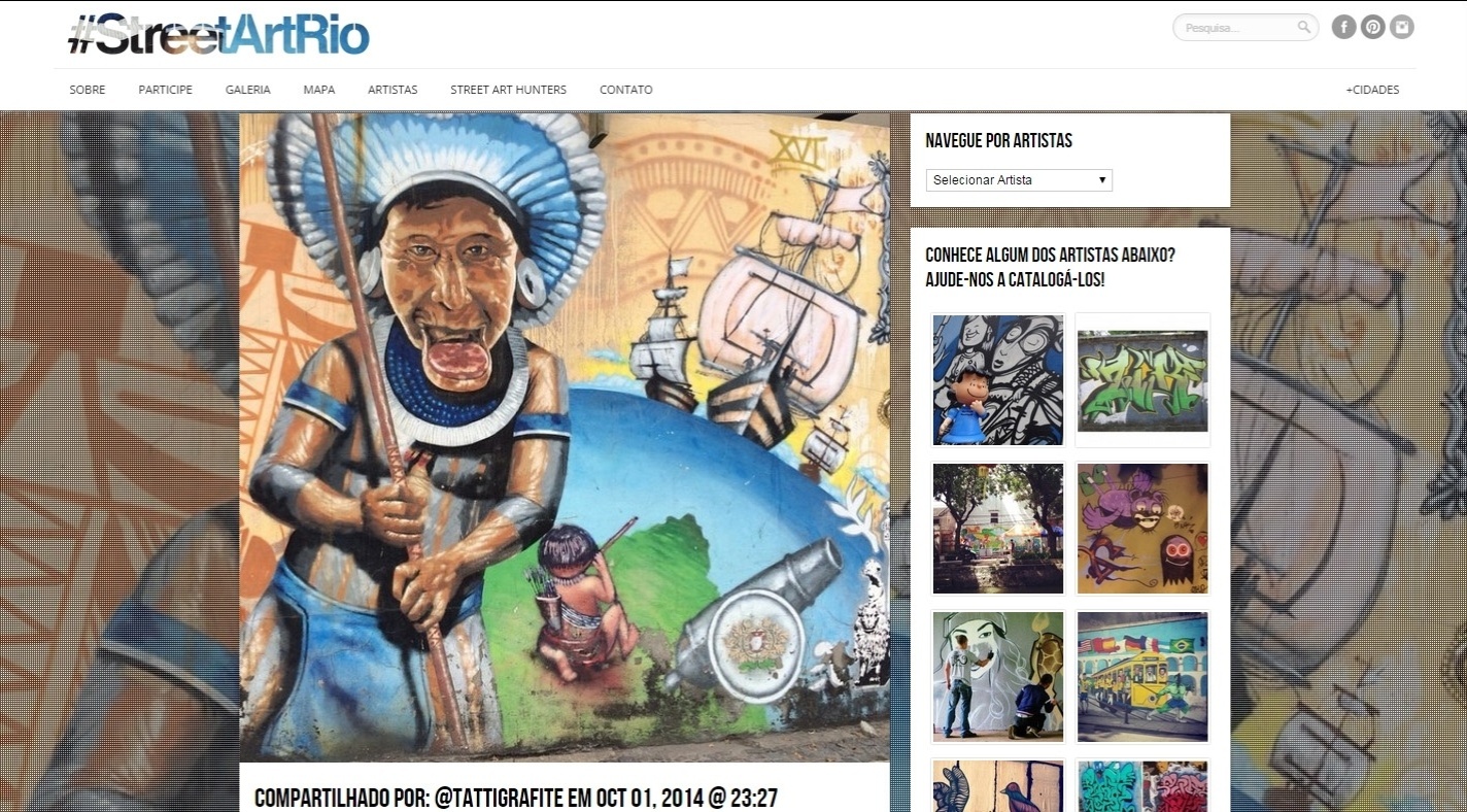 Grafite de Airá O Crespo, no Rio de Janeiro - Reprodução/Instagram