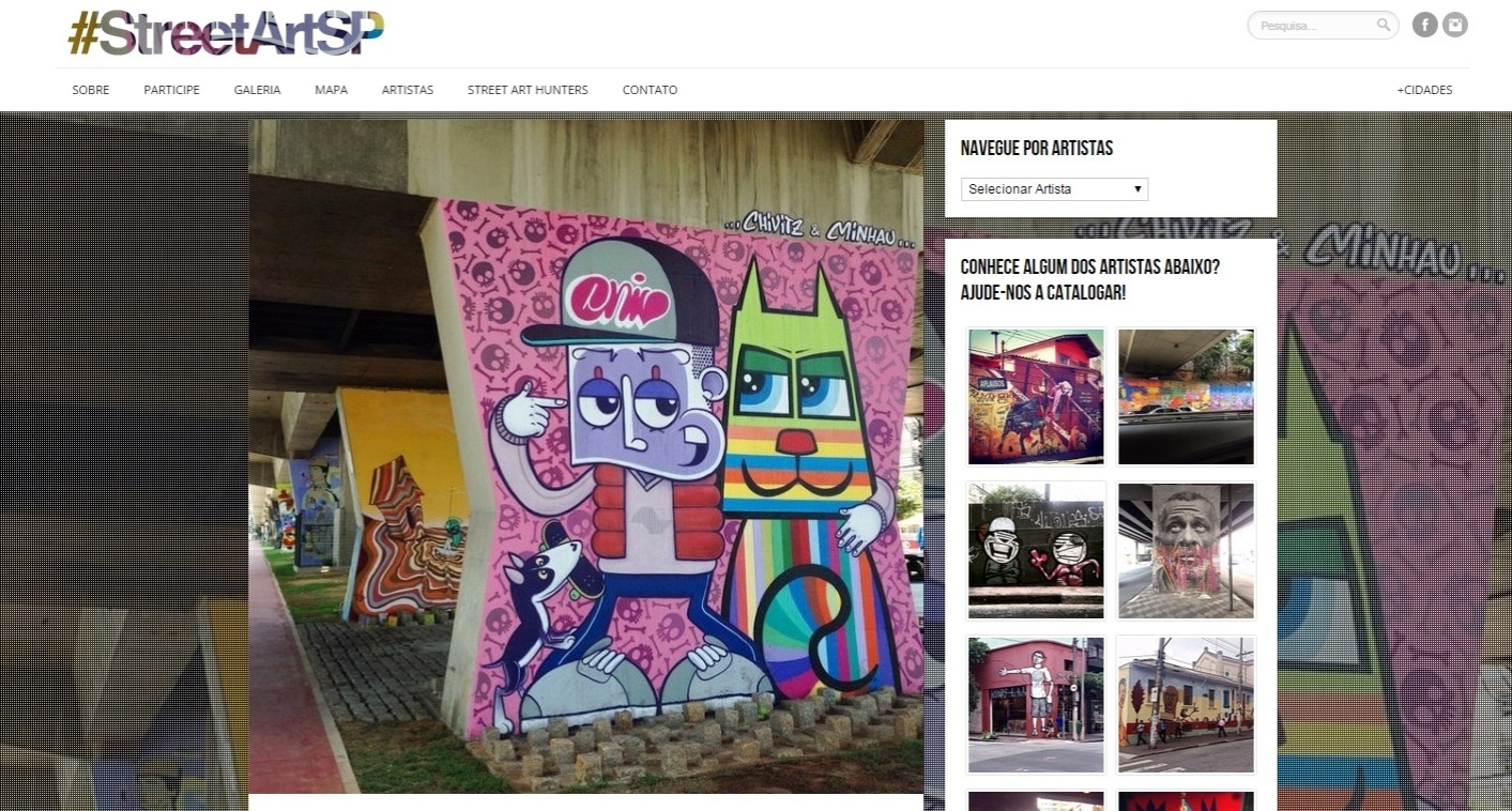 Grafite de Chivitz e Minhau, em São Paulo  - Reprodução/Instagram