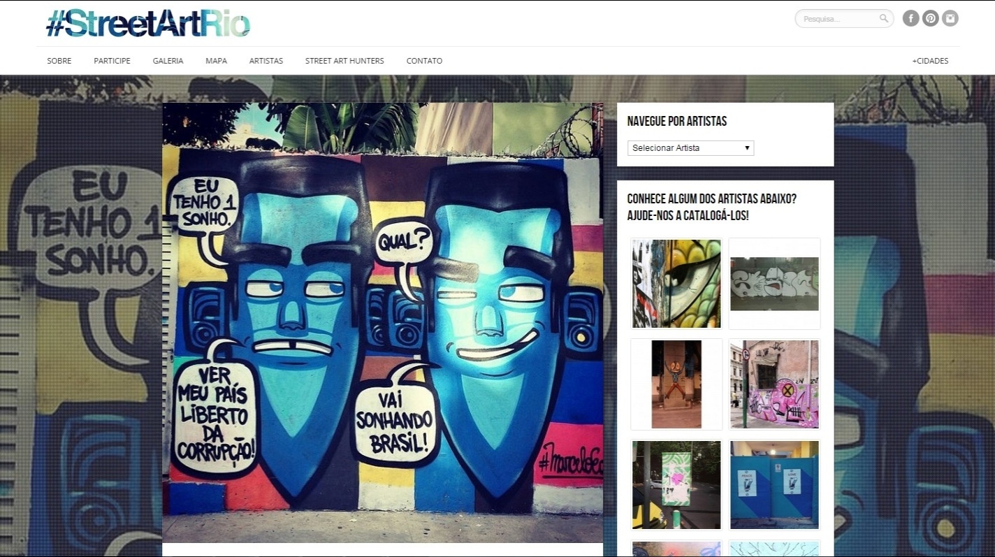 Grafite de Marcelo Eco, no Rio de Janeiro - Reprodução/Instagram