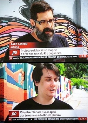 Rafo Castro e Marcelo Alvez em entrevista para a Rede Globo - Reprodução/Rede Globo - Reprodução/Rede Globo