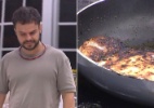 Adrilles queima ovo frito e se irrita: "Sou um acéfalo" - Reprodução/TV Globo