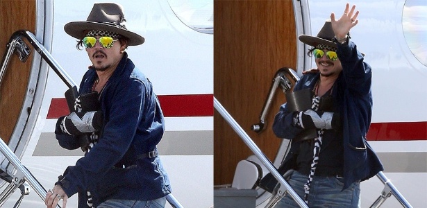 Johnny Depp embarca em cidade da Austrália com braço imobilizado - The Grosby Group