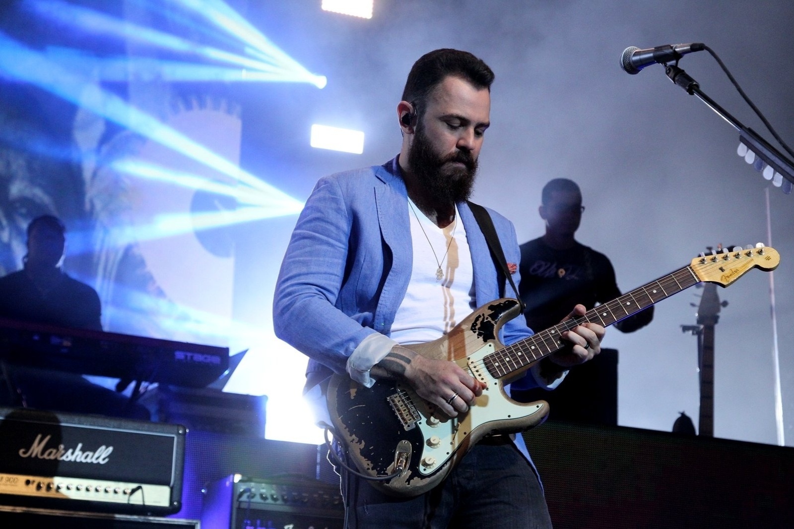 12.mar.2015 - A dupla Jorge & Mateus lança seu álbum "Os Anjos Cantam", no Citibank Hall, na Barra da Tijuca, zona oeste do Rio de Janeiro, nesta quinta-feira - Marcello Sá Barretto/AgNews
