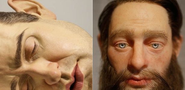 "Sleeping Man", de Ron Mueck e "Oblívio", de Giovanni Caramello - Flavio Florido/Junior Lago/UOL - Flavio Florido/Junior Lago/UOL