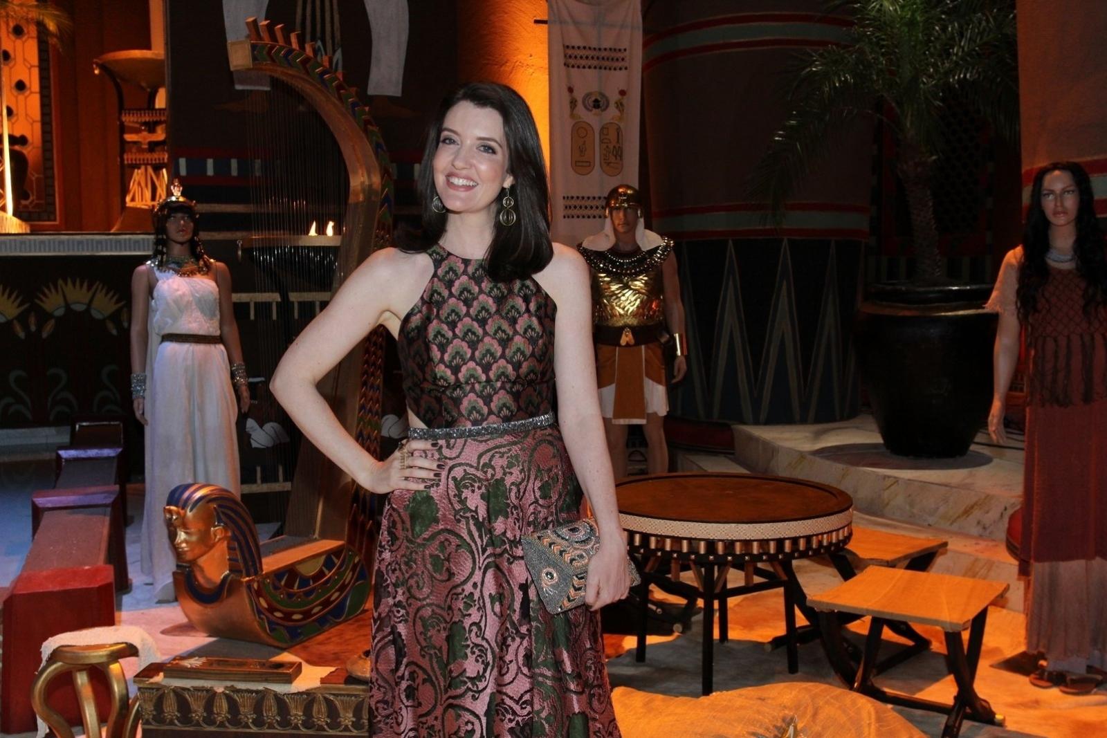 17.mar.2015 - Larissa Maciel chega para a apresentação de "Os Dez Mandamentos", nova novela bíblica da Record, no Rio de Janeiro - Alex Palarea/AgNews