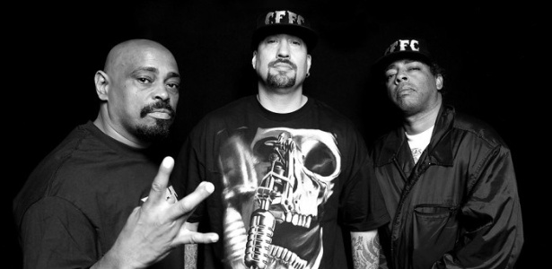Sen Dog, B-Real e Eric Bobo, do Cypress Hill; banda se apresenta em São Paulo - Divulgação