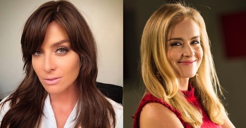 Transformações radicais das famosas: Angélica - FotomontagemUOL