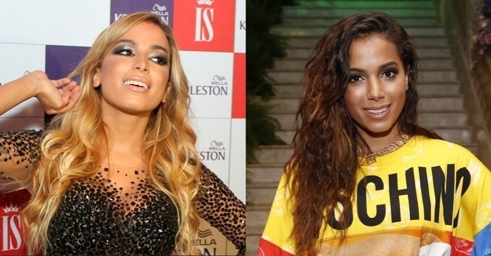 Transformações radicais das famosas: Anitta - FotomontagemUOL