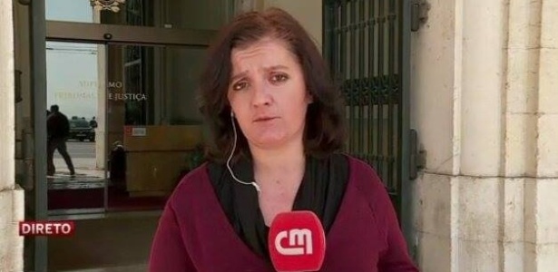 A repórter Tânia Laranjo 