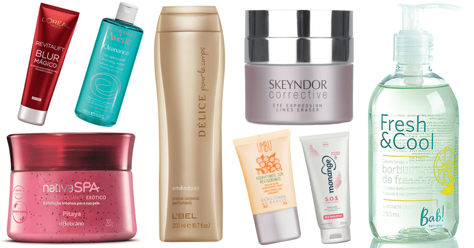 Produtos para pele - março de 2015 - Divulgação