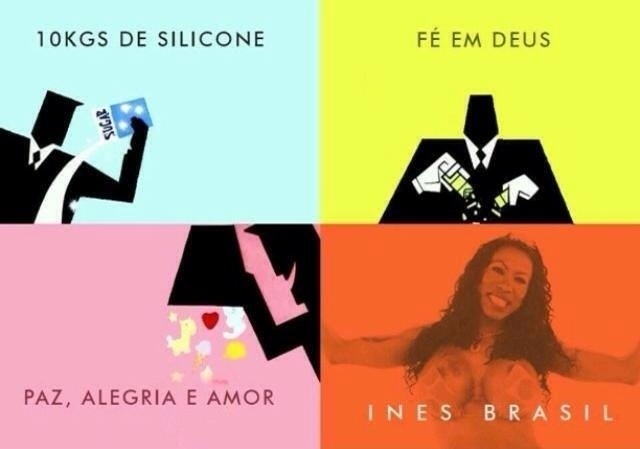 Montagem de Inês Brasil como personagem do desenho "As Meninas Superpoderosas" - Reprodução/Facebook