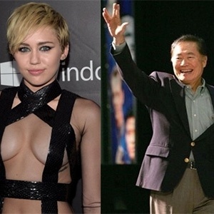 Miley Cyrus e George Takei