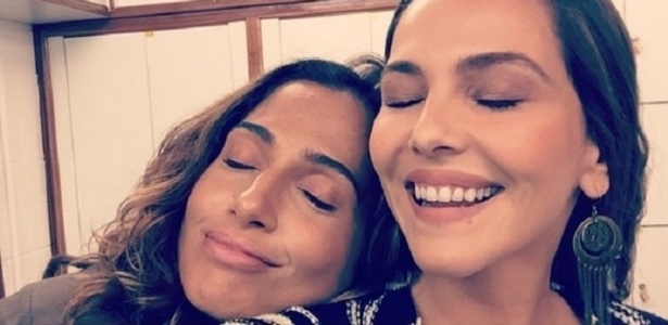 Camila Pitanga e Tainá Müller nos bastidores de "Babilônia" - Reprodução/Instagram/tainamuller