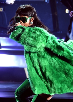 Rihanna se apresenta na premiação IHeartRadio, em Los Angeles, 2015 - Getty Images