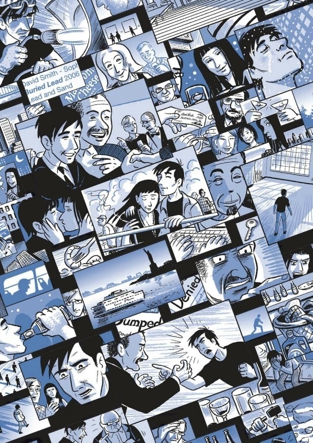 "Nova York é uma paisagem de edifícios, mas também uma paisagem de pessoas, e essa foi a parte divertida de fazer. Quero mostrar que todo o mundo por trás deste desenho tem a sua própria vida", explica o cartunista - Divulgação