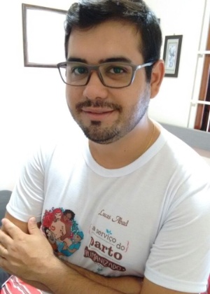 Lucas Severo Abad fez curso para atuar como doula em dezembro de 2014 - Arquivo Pessoal