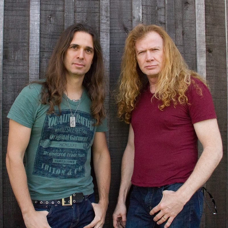 Megadeth publica foto de Kiko Loureiro ao lado de Dave Mustaine - Divulgação