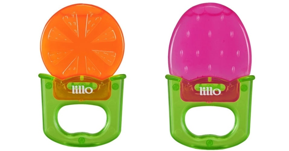 Produtos que estarão na feira Abrin -- mordedores de frutas - Divulgação