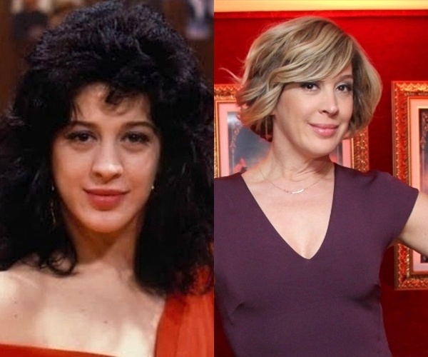 Cláudia Raia aparece com os cabelos volumosos em "Sassaricando", de 1987, e, à direita, loira e elegante em foto recente, tirada em novembro de 2014, quando estava com 47 anos