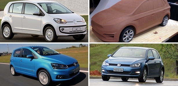 up!, Gol, Fox e Golf: estes serão os hatches da Volks em 2016, dando fim ao Polo - Arte UOL Carros - Arte UOL Carros