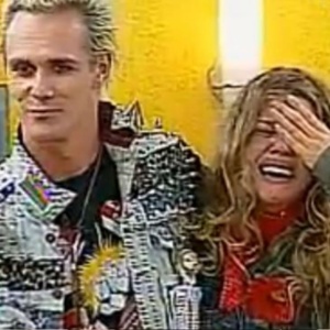 Supla e Bárbara Paz na final da "Casa dos Artistas" (2001) - Reprodução - Reprodução