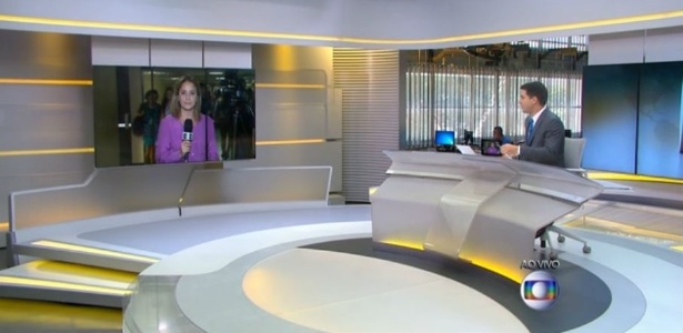Repórter se despede de Sandra Anneberg, ausente em telejornal da Globo
