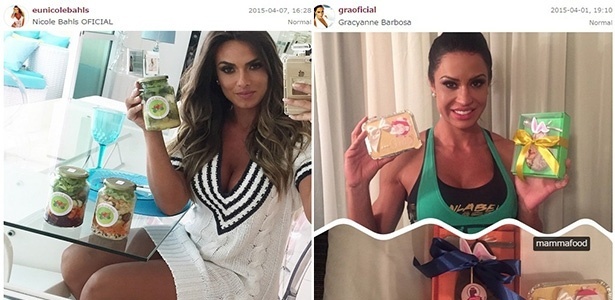 Nicole Bahls e Gracyanne Barbosa investem em publiposts nas suas contas do Instagram