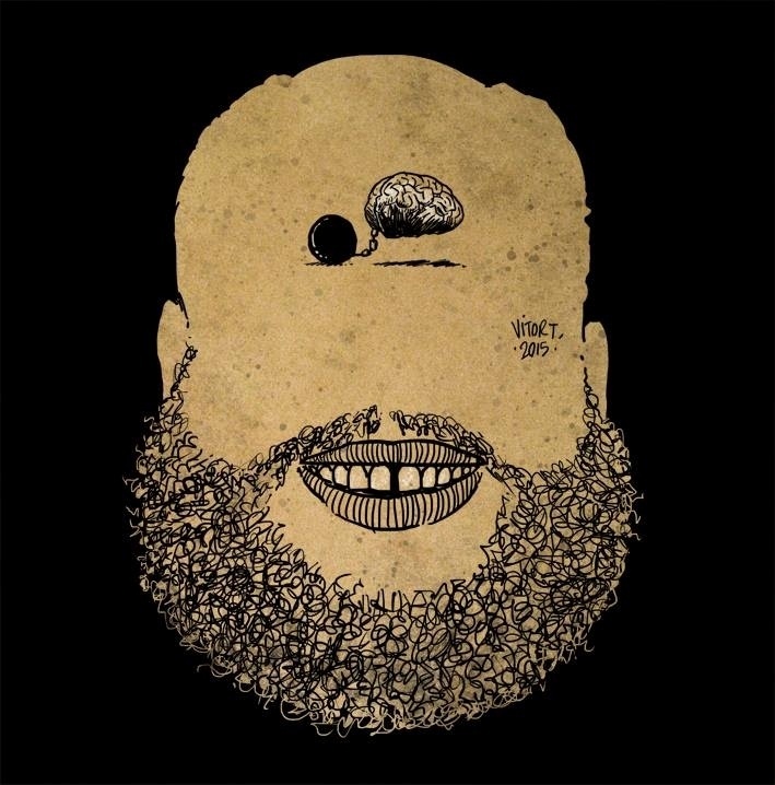 O artista gráfico Vitor Teixeira faz caricatura ironizando declarões de Ed Motta - Reprodução/Facebook