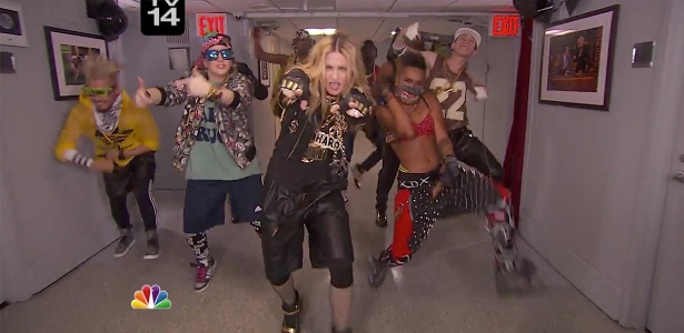 Madonna cantou "Bitch I"m Madonna" ao vivo no "The Tonight Show" - Reprodução