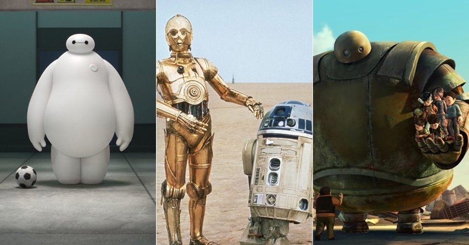 Fotomontagem filmes de robôs na história do cinema - Reprodução