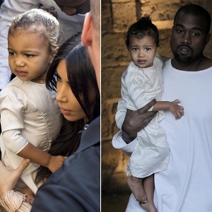 Kim Kardashian e Kanye West são pais de North West