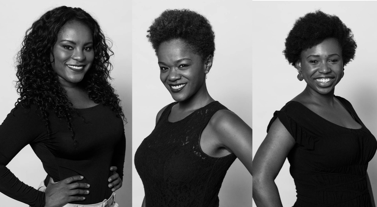 As três atrizes aptas a interpretar a protagonista da versão brasileira do musical da Broadway "Mudança de Hábito", Deloris Van Cartier (da esq. para dir.): a carioca Karin Hils, que é a protagonista oficial; a mineira Josi Lopes e a fluminense Letícia Soares, que são as covers de Karin - Montagem/Marcos Hermes