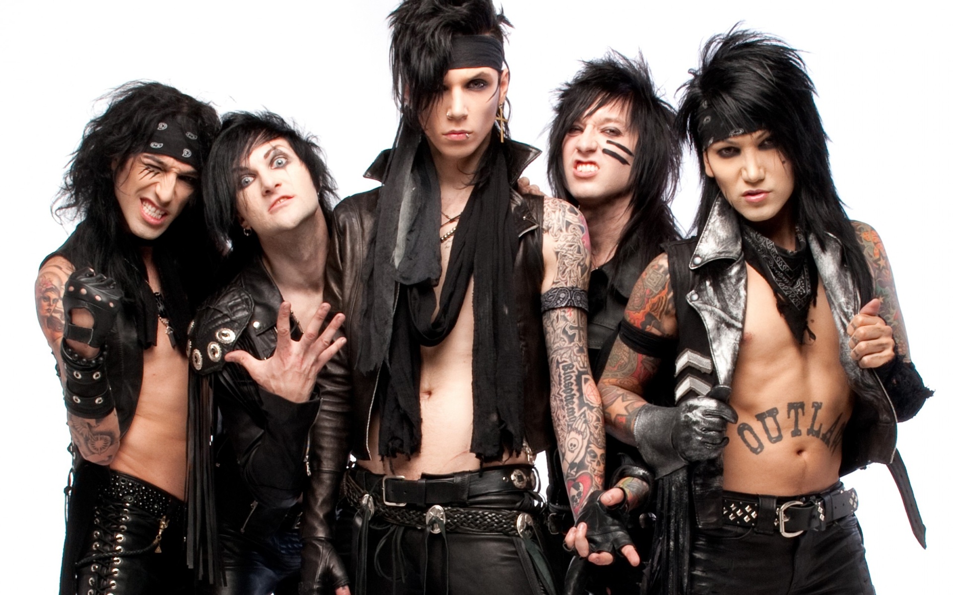 BLACK vEIL BRIDES - SÁBADO (25), ÀS 17h20 -  A banda foi formada em 2006 em Hollywood, Califórnia, pelo vocalista Andy Biersack - Divulgação
