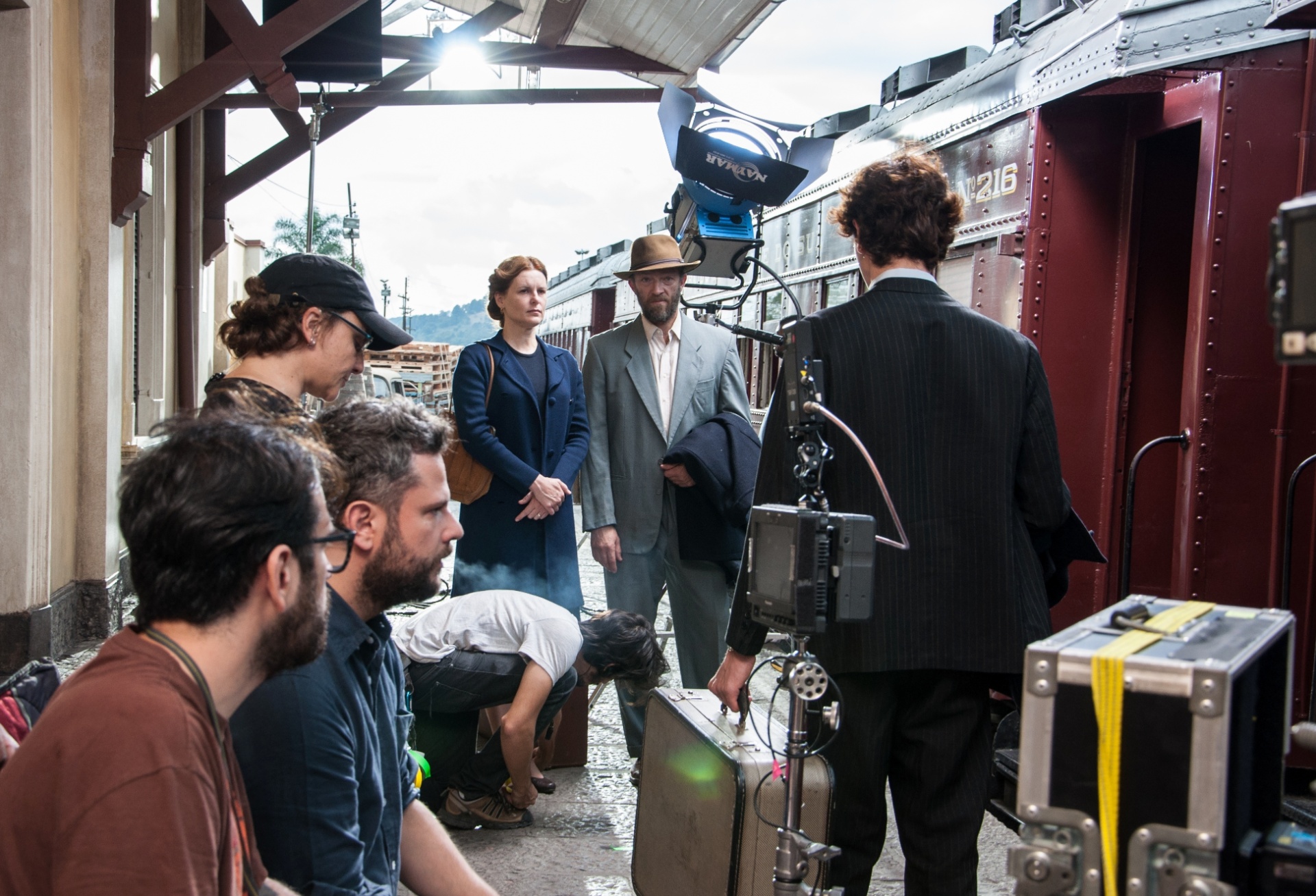 Cena dos bastidores de  "O Filme da Minha Vida", dirigido por Selton Melo - Divulgação