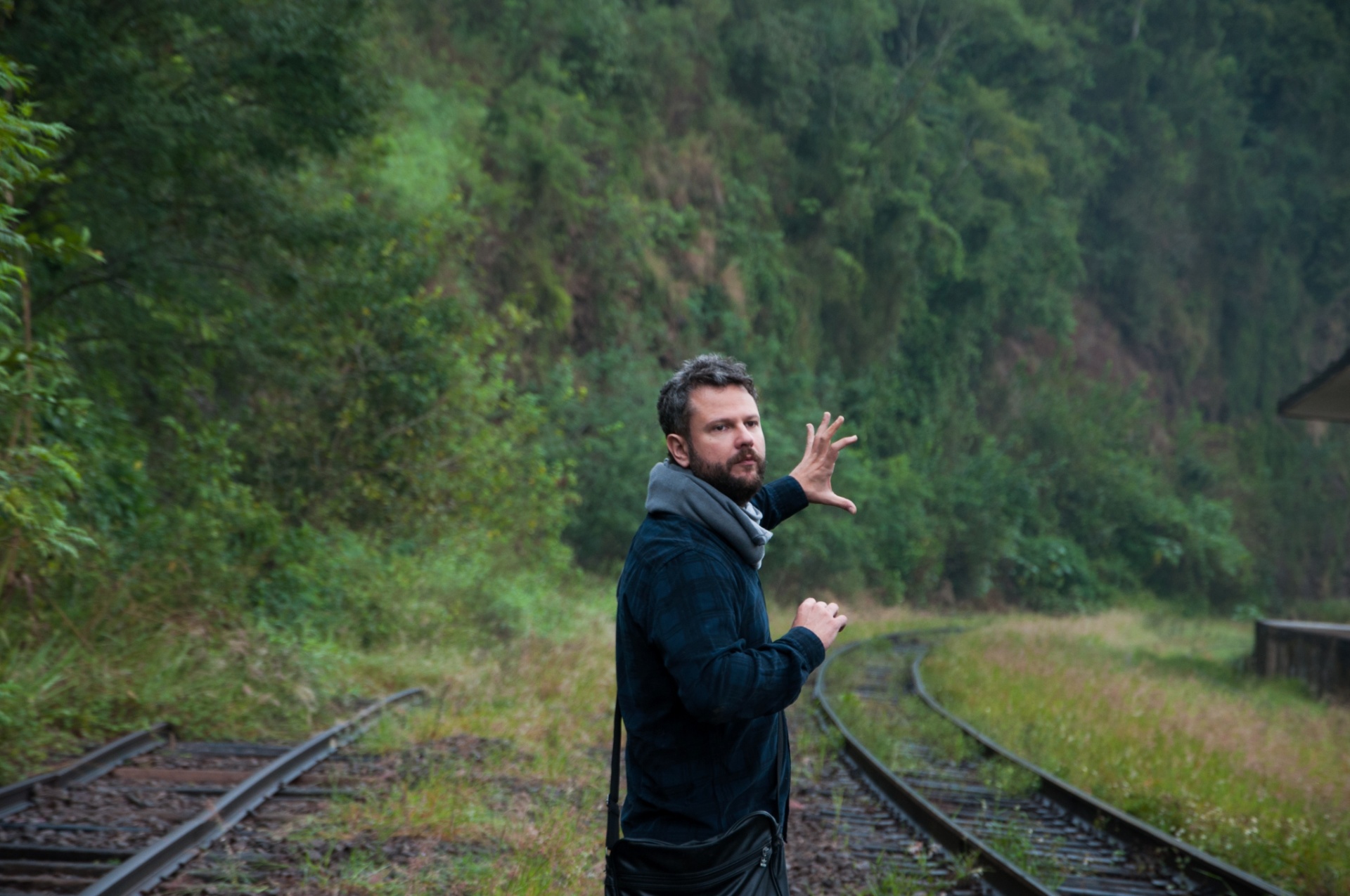 Cena dos bastidores de  "O Filme da Minha Vida", dirigido por Selton Melo - Divulgação