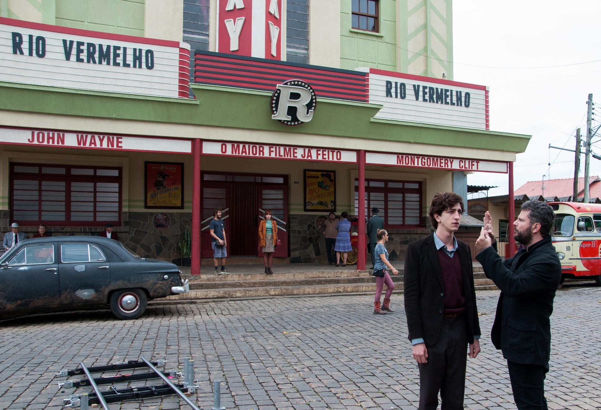 Cena dos bastidores de  "O Filme da Minha Vida", dirigido por Selton Melo - Divulgação