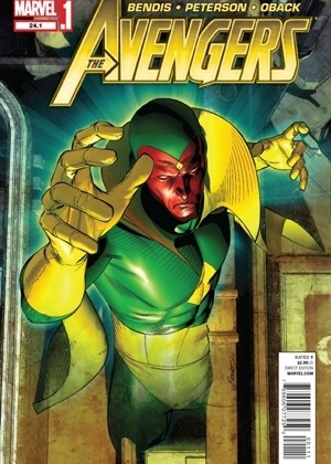 Personagem Visão estampa capa de edição americana da revista dos Vingadores - Reprodução - Reprodução