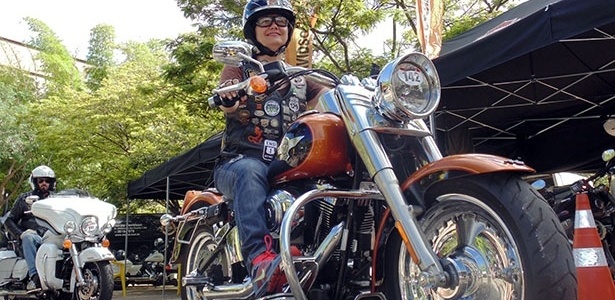 Valéria Aranha, dentista do Rio de Janeiro (RJ), compareceu a todas as edições do encontro nacional de fãs da Harley-Davidson - Aldo Tizzani/Infomoto - Aldo Tizzani/Infomoto