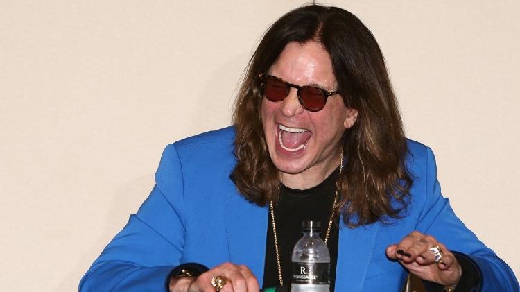 24.abr.2015 - Ozzy Osbourne conversa com os jornalistas em São Paulo sobre a apresentação que fará neste sábado (25), no Monsters of Rock, em São Paulo - Manuela Scarpa/Photo Rio News - Manuela Scarpa/Photo Rio News