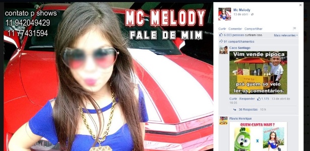 Mc Melody - Reprodução/Facebook - Reprodução/Facebook