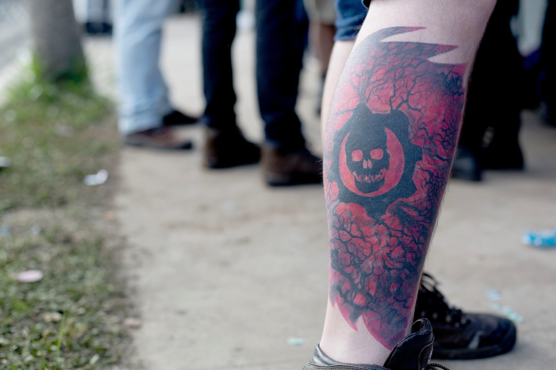 Roqueiros são conhecidos desde sempre pelas suas tatuagens, e não foi diferente no festival Monster of Rock. Confira as melhores tatuagens do público que compareceu à Arena Anhembi, em São Paulo. - Ricardo Matsukawa /UOL