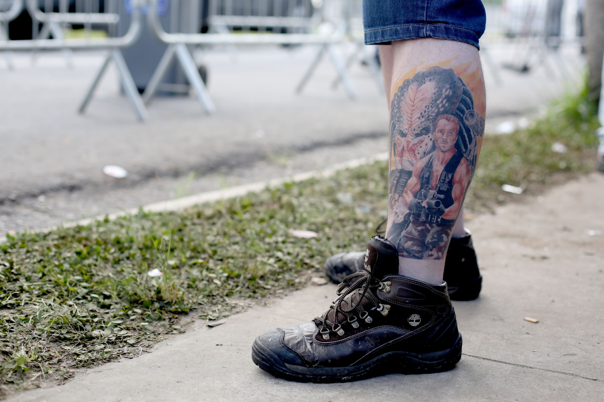Roqueiros são conhecidos desde sempre pelas suas tatuagens, e não foi diferente no festival Monster of Rock. Confira as melhores tatuagens do público que compareceu à Arena Anhembi, em São Paulo. - Ricardo Matsukawa /UOL