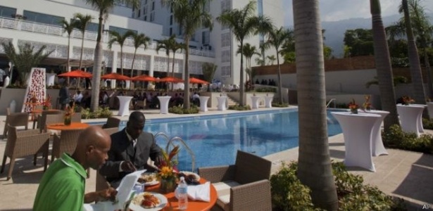 Hotel Marriot, em Porto Príncipe, no Haiti - Reprodução/BBC