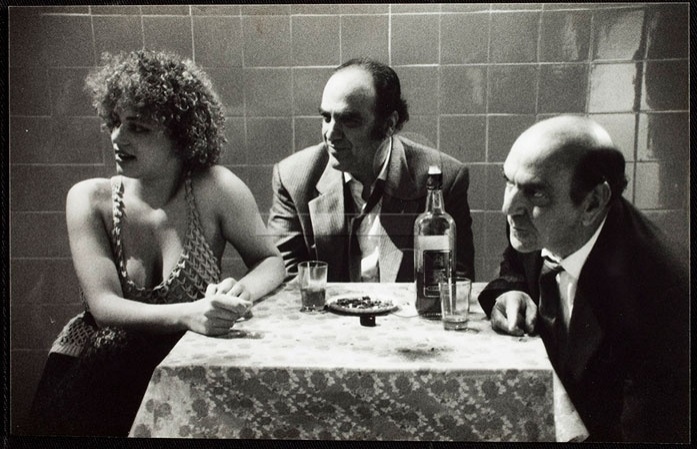 Antônio Abujamra (ao centro) em cena de "Lua Cheia", filme dirigido por Alain Fresnot, de 1989 - Ayrton de Magalhães/Cinemateca