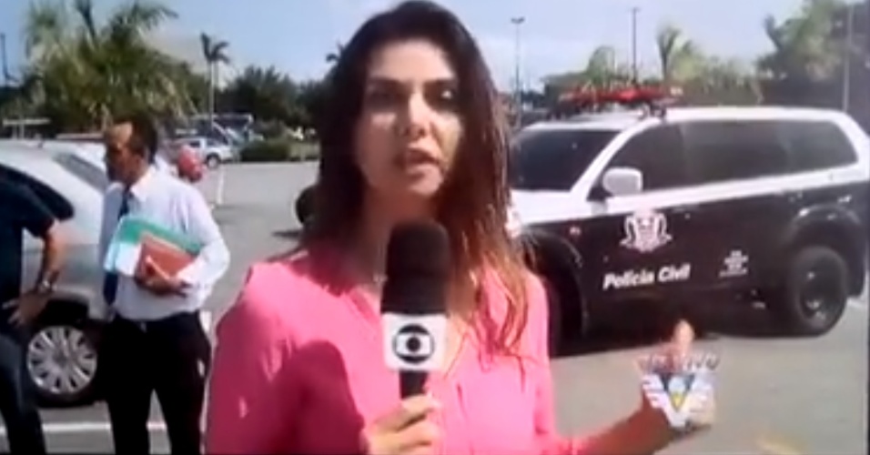 Equipe da Globo é assaltada ao vivo durante reportagem no Guarujá