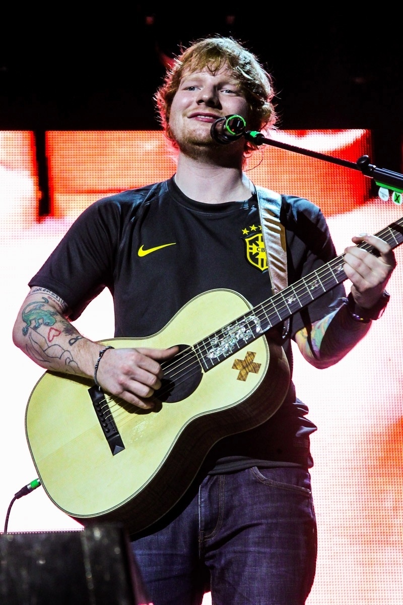 28.abr.2015 -  O cantor britânico Ed Sheeran abriu sua turnê brasileira nesta terça-feira (28) - Manuela Scarpa/Photo Rio News