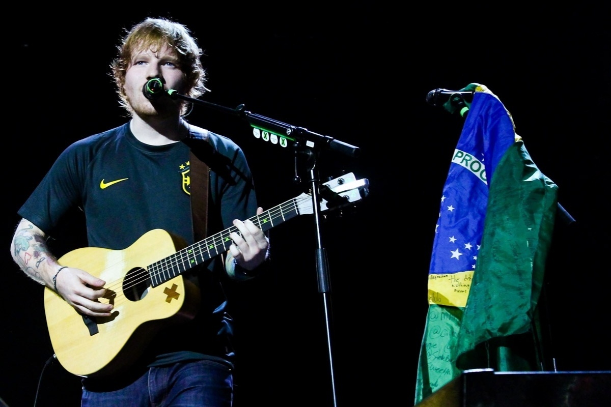 28.abr.2015 -  O cantor britânico Ed Sheeran abriu sua turnê brasileira nesta terça-feira (28) - Manuela Scarpa/Photo Rio News